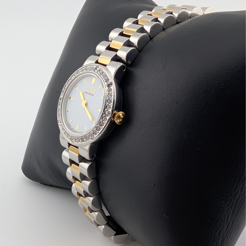 Citizen Eco-Drive B023-S065003 Crystal Bezel Two-Tone Women's Watch - Picture 5 of 10